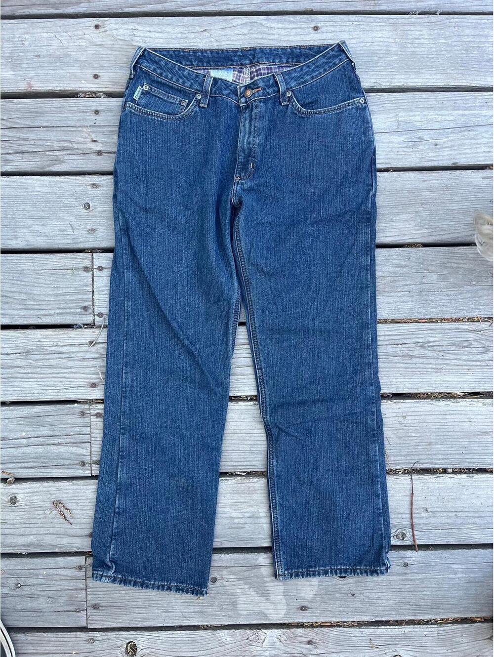 Vintage 2010 Carhartt Relaxed Fit Women's 10x30 Flannel Lined Denim Jeans